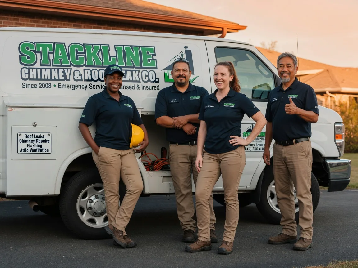 Chimney flashing repair company in Bunker Hill, KS
